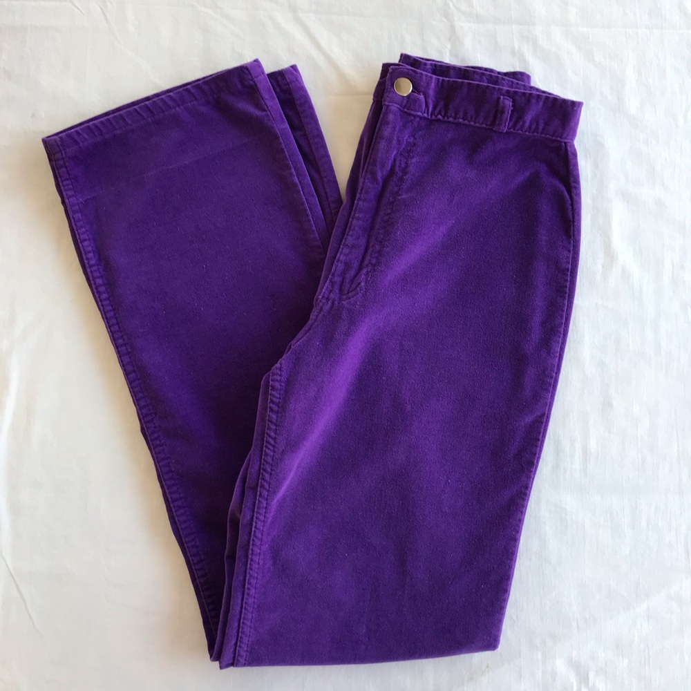 Vintage Purple Velour Pants